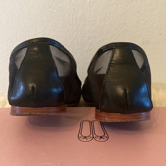 & Other Stories captoe black leather and mesh ballet flats, size 36 - Picture 8 of 8